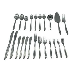 Vintage Acsons Stainless Steel Japan 23 Piece Flatware Set